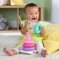 Fisher-Price Piramide Arcobaleno Giocattolo Attività Impilabile per Bambini Fisher-Price JGP94 - thumbnail