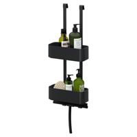 Tiger 2-Store hangend doucherek 25x11,5x65cm zwart - thumbnail
