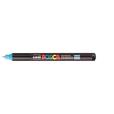 Uni-Posca Posca marker, afm pc-1mr, lijndikte 0,7 mm, extra-fijn, lichtblauw, 1 stuk