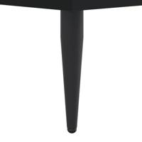 Bedframe bewerkt hout zwart 75x190 cm - thumbnail