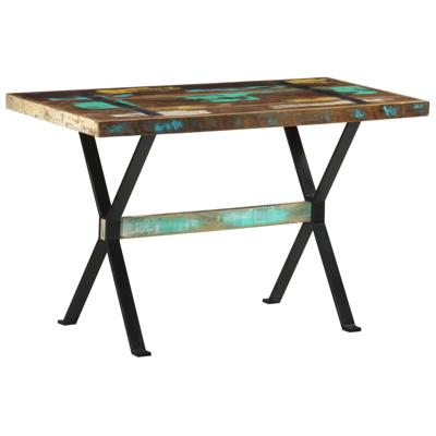Eettafel 120x60x76 cm massief gerecycled hout Eettafel 120x60x76 cm massief gerecycled hout