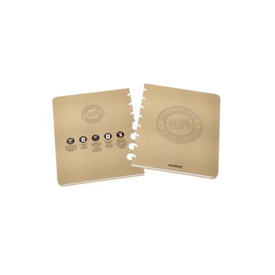 Schrift Adoc BIO A5 ruit 4x8mm 144 pagina's 90gr kraft | 10 stuks Schrift Adoc BIO A5 ruit 4x8mm 144 pagina's 90gr kraft | 10 stuks