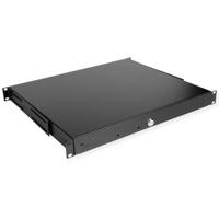 ROLINE 19-inch toetsenbordlade 1 U, 400mm diep afsluitbaar zwart - thumbnail