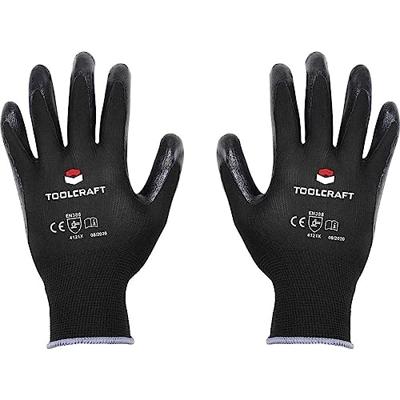 TOOLCRAFT TO-5621535 Polyester, Nitril Werkhandschoen Maat (handschoen): 10 Cat II 1 paar TOOLCRAFT TO-5621535 Polyester, Nitril Werkhandschoen Maat (handschoen): 10 Cat II 1 paar