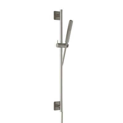 Glijstangset Hotbath Gal 100 cm Met Doucheslang 150 cm En Handdouche Geborsteld Nikkel PVD Glijstangset Hotbath Gal 100 cm Met Doucheslang 150 cm En Handdouche Geborsteld Nikkel PVD