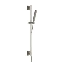 Glijstangset Hotbath Gal 100 cm Met Doucheslang 150 cm En Handdouche Geborsteld Nikkel PVD - thumbnail