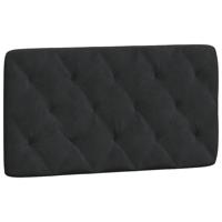 Bed met matras fluweel zwart 100x200 cm - thumbnail