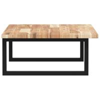 Badkamer wandschap staal en massief acaciahout - thumbnail