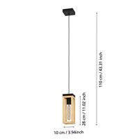 Eglo Houten hanglampNafferton - 43743 - thumbnail