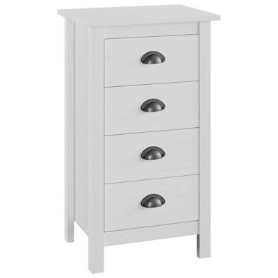 Dressoir Hill 46x35x80 cm massief grenenhout wit