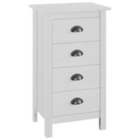 Dressoir Hill 46x35x80 cm massief grenenhout wit - thumbnail