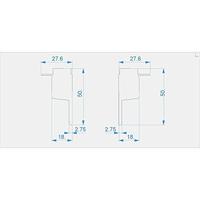 Deko Light 979211 Endkappe H-EL-03-10 Set 2 Stk, Grau Profieleindkap Kunststof (l x b) 50 mm x 27.6 mm 1 stuk(s) - thumbnail