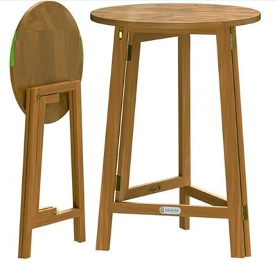 Statafel inklapbaar Acaciahout Ø80cm