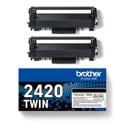Originele inkt cartridge Brother TONER N 3K PK2 Zwart (2 Stuks) - thumbnail