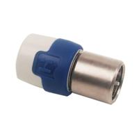 Hirschmann QFC 5S F-connector Male Metaal Wit / Blauw - thumbnail