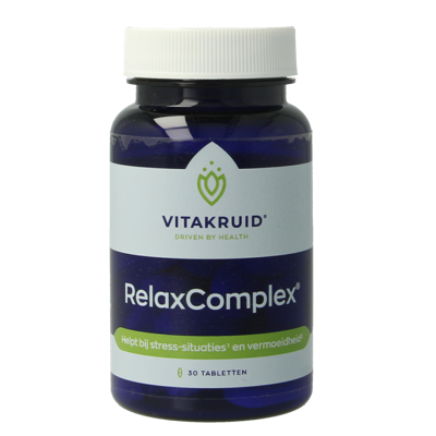 Vitakruid RelaxComplex oa Magnesium Tauraat & Vitamine D3 30 Tabletten