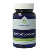 Vitakruid RelaxComplex oa Magnesium Tauraat & Vitamine D3 30 Tabletten - thumbnail