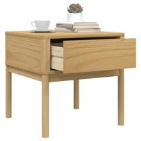 Lamptafel FLORO 55x55x54 cm massief grenenhout wasbruin - thumbnail