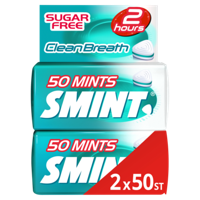 Smint Clean Breath Intense Mint Suikervrij Duopack 2 x 50 stuks bij Jumbo - thumbnail