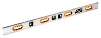 Bahco 496-1800 | strijklat | t-profiel | 1800mm - 496-1800 - thumbnail
