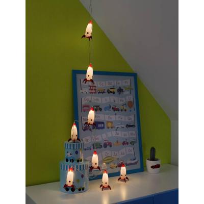 Konstsmide LED decoratie lichtsnoer 8 raketten 1,75 m, warm wit