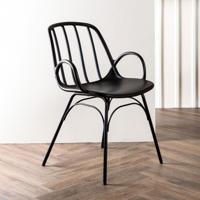 Nohr Eetkamerstoel 'Nekeshia' kleur Zwart - thumbnail