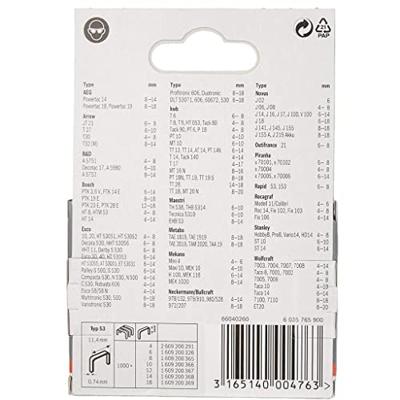 Bosch Accessoires Niet type 53 11,4 x 0,74 x 8 mm 1000st - 1609200365