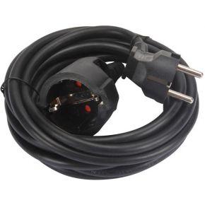 Perel verlengkabel 3 meter, zwart, voor Nederland