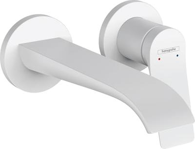 Hansgrohe Wastafelmengkraan Vivenis 2-gats Wandkraan 19.5 cm Mat Wit