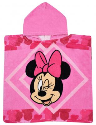 Disney Badponcho Minnie Mouse 50 X 100 Cm Katoen Roze