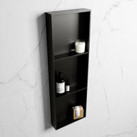 MONDIAZ EASY Nis 89,5x29,5cm in solid surface kleur Urban | Urban. 3 vakken geschikt voor in- of opbouw - thumbnail