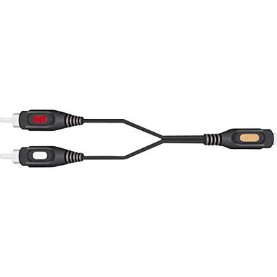 SpeaKa Professional SP-7870256 Cinch / Jackplug Audio Aansluitkabel [2x Cinch-stekker - 1x Jackplug female 3,5 mm] 1.50 m Zwart