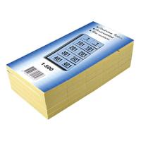 Garderobeblokken nummers van 1 t.e.m. 500, blauw - thumbnail