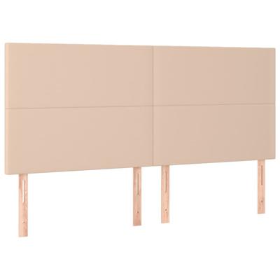 Boxspring met matras kunstleer cappuccinokleurig 180x200 cm - thumbnail