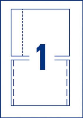 Cd inlegkaart Avery L7435-25 151x118mm