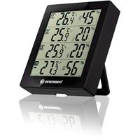 Bresser Optik Quadro 7000020CM3000 Thermo- en hygrometer Zwart - thumbnail