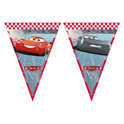 Globos Papieren vlaggenlijn fsc disney cars 3, 3mtr.
