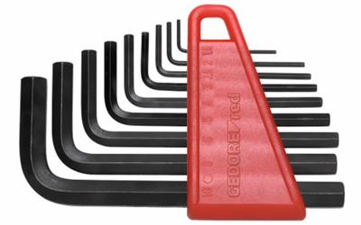 Gedore RED R36675009 Haakse Stiftsleutelset 1,5 - 10 mm 9-Delig - 3301331 Gedore RED R36675009 Haakse Stiftsleutelset 1,5 - 10 mm 9-Delig - 3301331