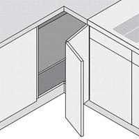 Blum Cliptop hoekkast vouwdeurscharnier - 79T8500 - thumbnail