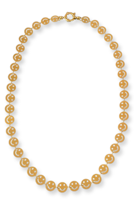 Bonnie Studios Smiley ketting goud