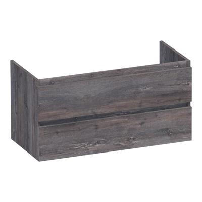 Brauer Joy - Onderkast - 100 cm - met 2 Softclose Lades Greeploos en 1 Sifon Uitsparing - Driftwood