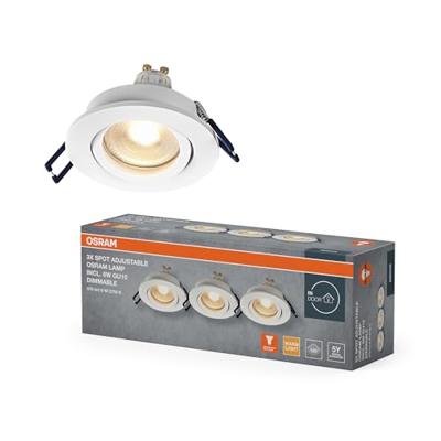 OSRAM HOMELIGHTING 4058075853478 Plafondspot, LED-plafondspot GU10 Wit