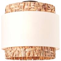 Brilliant PlafondlampWaterlilly rotan met witte stof - 99828/09 - thumbnail