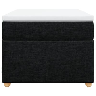 Boxspring met matras stof zwart 160x200 cm