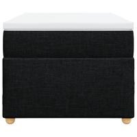 Boxspring met matras stof zwart 140x200 cm - thumbnail