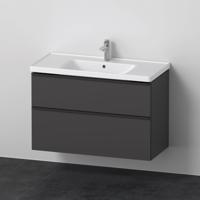 Badkamermeubelset Duravit D-Neo Wastafel Keramiek 100.5x48x62.5 cm Mat Grafiet Duravit - thumbnail