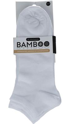 Naproz Bamboo Airco Shortsokken 3-Pack Wit 43-47 Naproz Bamboo Airco Shortsokken 3-Pack Wit 43-47