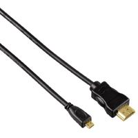 Hama HDMI 0.5m HDMI kabel 0,5 m HDMI Type A (Standaard) HDMI Type D (Micro) Zwart - thumbnail