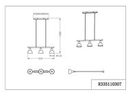 Trio Landelijke HanglampDallas 3-lichts wit met nikkel - R335110307 - thumbnail