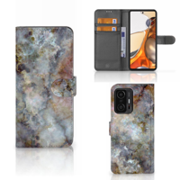 Xiaomi 11T | 11T Pro | Bookcase | Marmer Grijs - thumbnail